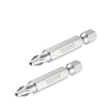 Set 2 biti Wadfow, prindere Hex, CR-V, lungime 50mm, tip varf PZ2