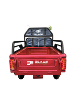 Triciclu Cargo electric BLADE Active R6 1300W, 25 km/h, autonomie pana la 50 km, baterie plumb-acid 72 V/20 Ah, capacitate maxima 500 kg, fara permis, culoare rosu