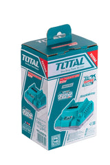 Incarcator rapid TOTAL Industrial - 20V - 2.0Ah
