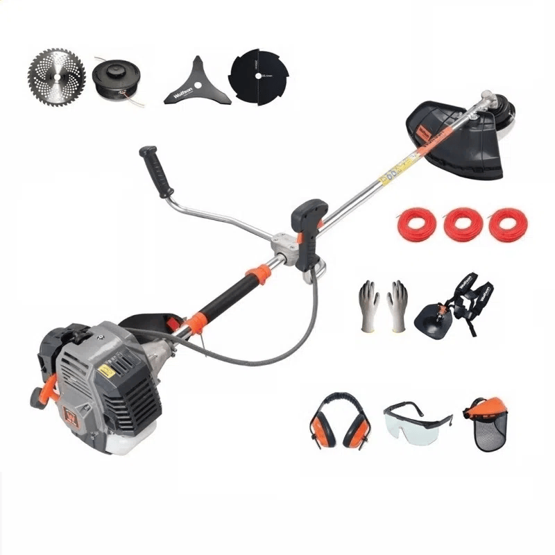 *Promo*Motocoasa profesionala WOLFSON® TRX-800: 2200W, 52CC.  Contine:  12 accesorii, ham profesiona